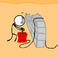 Breaking The Bank - A funny and interactive game where you attempt to break into a bank with various methods. Play on Games Pluto Unblocked