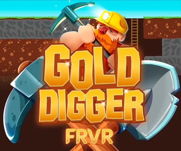 Gold Digger Frvr - A fun digging game where you collect gold and avoid obstacles to reach new depths. Play on Games Pluto Unblocked